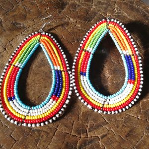 Pendientes Masai multicolor