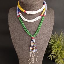 Collar largo abalorios Sidamo. Etiopía