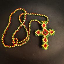 Cruz abalorios etíope.