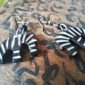 Pendientes cebra hueso Kenya