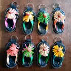 Llavero sandalia piel